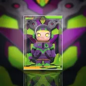 泡泡瑪特 MEGA SPACE Molly 400% EVA初號機 潮玩亞克力收納 展示盒