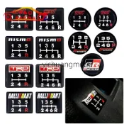 通用汽車改裝貼紙 Spoon RALLIART TRD NISMO STI GR 滴膠檔位貼 排擋頭檔位貼標