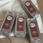 新年禮物聖誕限定小銀盒雪花酥鳳梨酥牛軋餅芝士餅乾鐵盒裝伴手禮