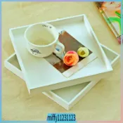 Wood Tray Food Serving Makeup Storage Fruit Plate Photo Pr