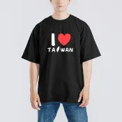 I LOVE TAIWAN 我愛台灣 衣服 T恤 團服 童裝 短袖 棉T 涼感衣 黑