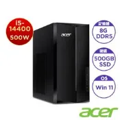 Acer 宏碁 Aspire TC-1785 十四代10核心桌上型電腦(i5-14400/8GB/500GB/Win11)
