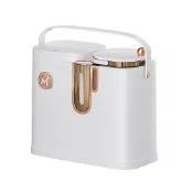 (店+)【品樂生活】手提帶蓋茶水分離垃圾桶-附輪組TG3920-2WTC (茶水桶 廚餘桶 分離式垃圾桶 移動式垃圾桶)