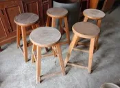 中古陳A2 懷舊早期 原木板凳 原木椅 1張600元 裝置藝術民宿咖啡茗茶擺設裝飾電影電視拍攝道具 有貨再下標
