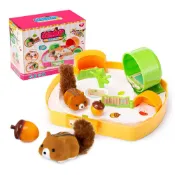 (店+)仿真松鼠玩具 松鼠樂園 仿真寵物玩具 電動寵物 仿真養寵 寵物養成屋 商檢合格 小孩禮物 兒童玩具 C785