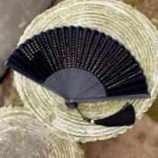 【心經】芷墨復古風 中式禪意 竹柄摺扇 御筆波若 夏日文創 納涼 古典扇子 心經扇 折扇 竹扇 文創扇