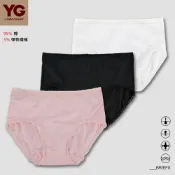【YG 天鵝內衣】親膚彈性蕾絲中腰三角褲-SYH2907A