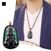 (店+)【MoonDy】龍牌項鍊 墨翠龍牌掛件 天然材質 飾品 生肖龍吊墜 龍年吊墜項鍊 水晶掛件 送長輩 禮物
