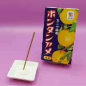 (店+)柚子糖線香(線香 薰香 香氛 趣味 日本線香 柚子 柑橘 鹿兒島 柑橘 酸甜 龜山  SEIKA食品 兒時回憶 香撰集)