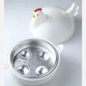 🌞好貨精選🌞微波爐專用蒸蛋器 多功能圓形煮蛋器 廚房迷你雞型蒸雞蛋蒸籠器皿