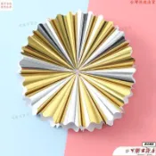 新店限時低價🔥🔥冰淇淋筒紙套紙烘焙包裝紙託熱奶寶商用冰激淩金銀色通用紙鋁箔 甜筒杯紙套 甜筒紙套 蛋筒紙套 甜筒紙