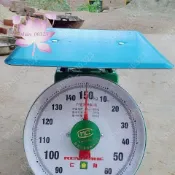 shan 仁和牌商用圓盤度盤彈簧秤100公斤家用稱30Kg賣菜臺秤託盤秤機械 1128