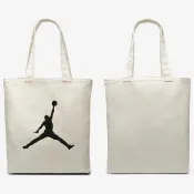 【NIKE 耐吉】提袋 JORDAN 帆布袋  肩背包 運動 休閒 米白DJ5715-120(提袋)