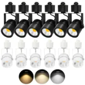 鼎盛貿易行 室內LED軌道燈頭H型三線10w可調光120v藝術聚光投射燈