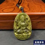 阿根廷綠檀木雕刻十二生肖守護神千手觀音天然木質平安牌鑰匙扣掛