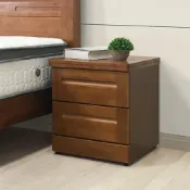 新生活家具NewlifeFurniture 【新生活家具】《瑞莉》 新品 半實木 床頭櫃 收納櫃 抽屜櫃 功能櫃 置物櫃 儲物櫃 二抽 香樟木 北歐 簡約
