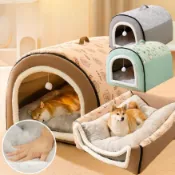 L-3XL狗房子 寵物睡窩 可拆卸大型犬四季通用狗房子 狗床 大型犬狗房子 房子型狗窩 寵物床 冬季可拆洗狗屋