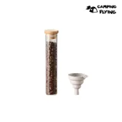 (店+)Bincoo 試管儲存罐 咖啡豆 試管 木蓋試管 玻璃試管 矽膠漏斗 台灣現貨 campingflying 想露飛飛