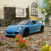 汽車模型 WELLY 威利 1:36 保時捷 2016 Porsche 911 GT3 RS 仿真汽車 合金汽車模型