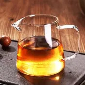 【品質保證】高硼矽玻璃公道杯分茶器大號玻璃茶海茶道配件茶水分離杯公道杯日式茶具 家用茶具 簡約茶具 紫砂茶具