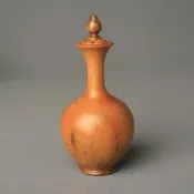 【荒木雕塑藝品】聞香寶瓶(台灣檜木7)