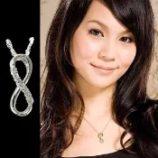 【山本美樹】無限之愛 八字結奧地利水晶項鍊(MIT)