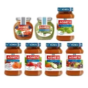 (店+)【AGNESI】義大利番茄麵醬 400g (蘿勒/橄欖/鮮蔬/辣味/蒜香青醬/拿波里蕃茄)