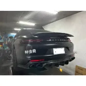 保時捷 Porsche Panamera 971 Fxx款碳纖維後下巴 971碳纖後下巴 帕拉梅拉後下巴  971.1後