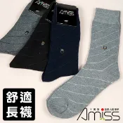 【Amiss】原棉主義-精緻緹花休閒襪08 (B008) 男襪 紳士襪