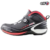 (店+)【ELF footwear】EL016 黑色/白色 | 極高性價比車靴 | 側邊打洞通風設計(免鞋帶BOA旋鈕系統)