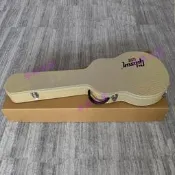 ..Gibson吉普森ES335爵士電吉他專用琴盒 高档黃紋帶鎖琴箱