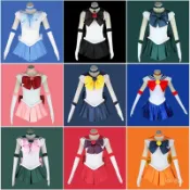 日本動漫服裝 美少女戰士 cos服 月野小小兔cosplay 戰鬥服兒童女裝 cosplay服裝 cosplay道具 Y