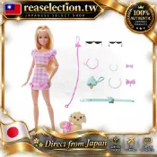 日本直送・品質保證 Barbie芭比娃娃 小狗寵物粉色同款造型組 換裝扮家家酒玩具 JFP36 3歲 100% 日本正品