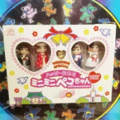 FUJIYA 日本期間限定絕版peko牛奶妹不二家明治娃娃poko結婚紀念日盒裝新娘新郎吊飾掛飾公仔玩具正版收藏