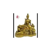 (店+)開光純銅文殊菩薩佛像神像銅像風水擺件生肖兔本命佛四大菩薩