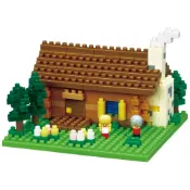Nanoblock 迷你積木 【世界主題建築系列】NBH-151 瑞士小木屋