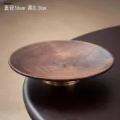中式點心盤精緻胡桃木質盤子水果乾果零食盤茶店茶點盤佛手柑托盤