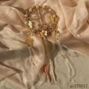 手工圓扇子古風長柄流蘇宮扇破雲扇古典漢服團扇