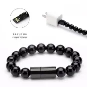 創意快充 佛珠手鍊式 蘋果 數據線 安卓 type-c 手環 充電線 便攜 短款 通用