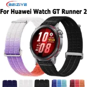 適用於華為 Watch GT Runner 2 腕帶的透氣尼龍錶帶