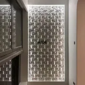 限時優惠#超白玻璃磚實心透明水晶磚玄關吧臺衛生間隔斷墻幕景墻屏風裝修