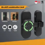 Door Lock With Password / 3 Digit Combination Lock / Latch /