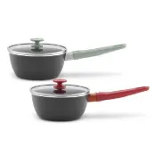【ZWILLING 德國雙人】NOW PLUS Ⅱ 黑曜鍋2.0不沾鍋單柄湯鍋18cm-2色任選(德國雙人牌集團官方直營)
