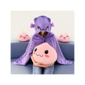 (店+)【GNJOY】RO MONSTERS 惡魔波利連帽披風毯