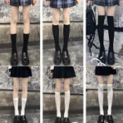 淘好物百貨店 中筒襪長筒襪 長襪女 膝上襪 過膝襪 白色襪子 白色長襪 襪子E206