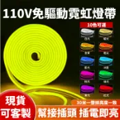台灣現貨 LED燈條 110V 霓虹氛圍燈 免驅動燈條 防水高亮 無需變壓器 房間氛圍燈 做字造型燈條 KTV酒吧氣氛燈