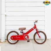 【HOTAI購】【親子良品】日本iimo_二合一平衡滑步/腳踏車14吋-經典紅
