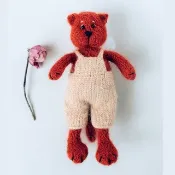 打扮小貓針織圖案。 Amigurumi貓+基本款可脫衣服