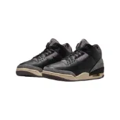 (店+)【NIKE 耐吉】W Air Jordan 3 x A Ma Maniére 麂皮 黑紫 FZ4811-001