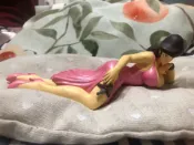 古書堂 日版魯邦三世 峰不二子 躺姿 紅色禮服裙 手辦 � � � 密集清理中 成色如圖 售出不退